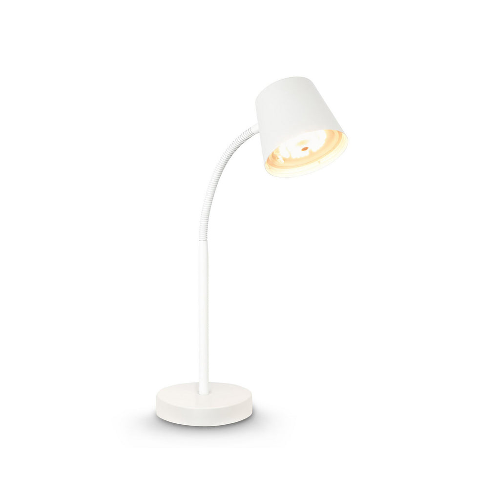 LED oppladbar bordlampe Biwo hvit berøringsdimmer detalj av lampehode