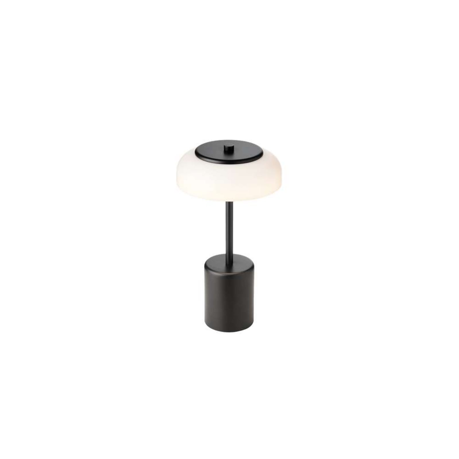 LED oppladbar bordlampe Blossi dimbar Ø14 cm IP65 svart - Nuura