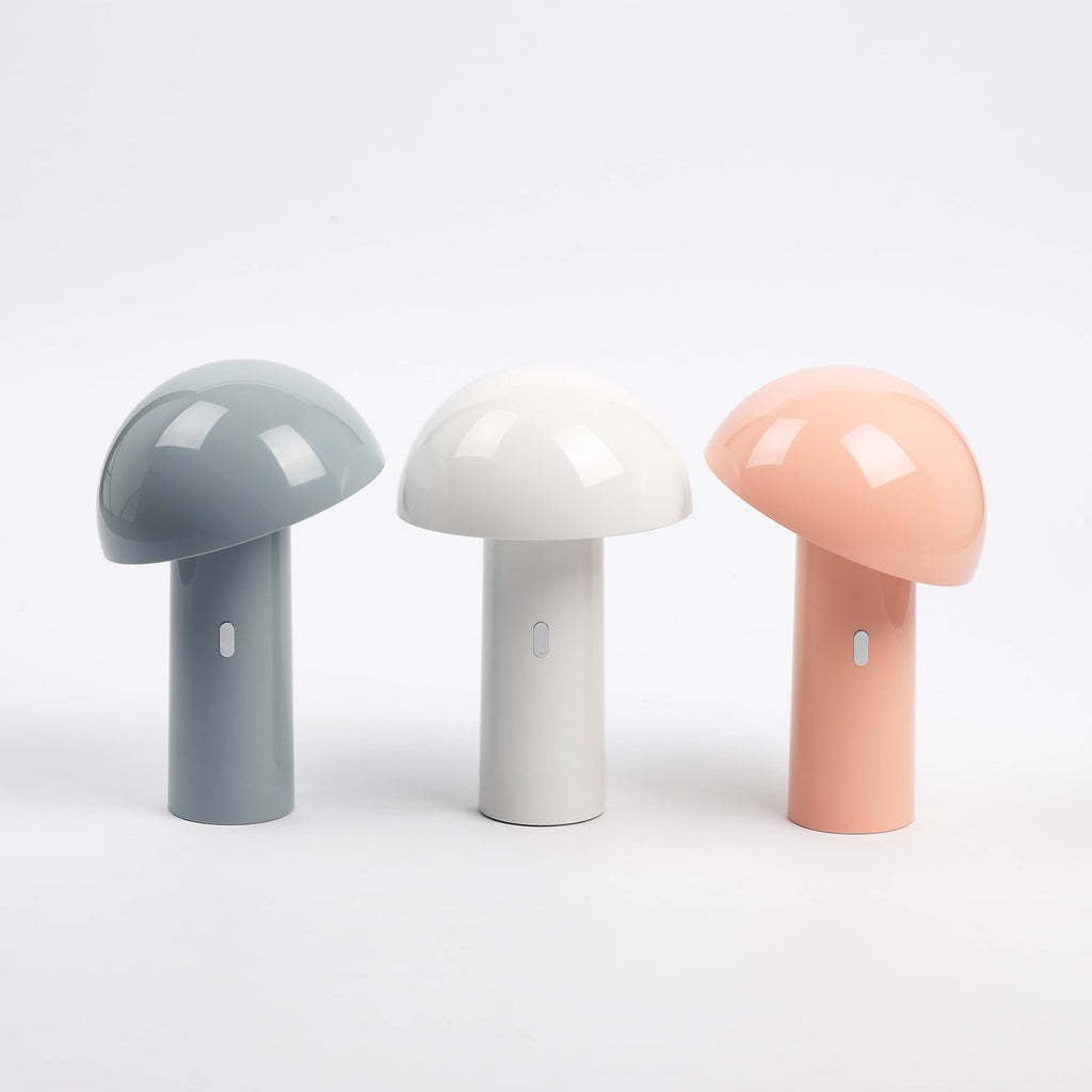 LED oppladbar bordlampe Capsule dimbar hvit 25,5 cm detalj av skjerm