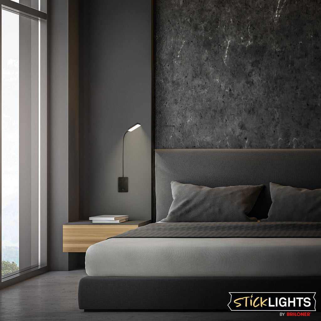 LED oppladbar bordlampe Cielo dimbar svart 56 cm detalj av base