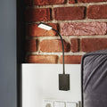 LED oppladbar bordlampe Cielo dimbar svart 56 cm forfra