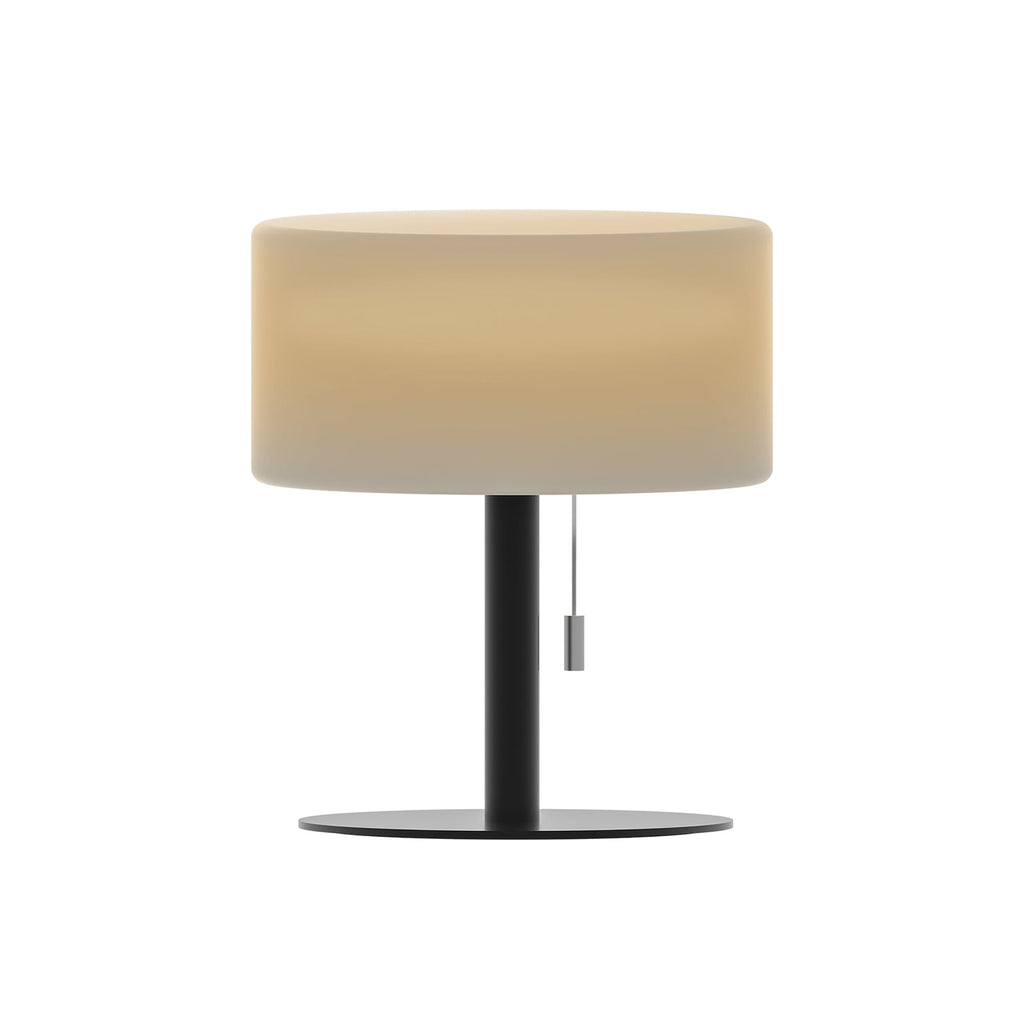 LED oppladbar bordlampe dimbar hvit RGB IP44 Ø18 cm Calex forfra