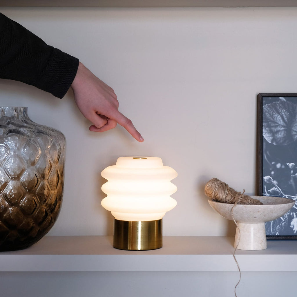 LED oppladbar bordlampe Diva med USB-kabel