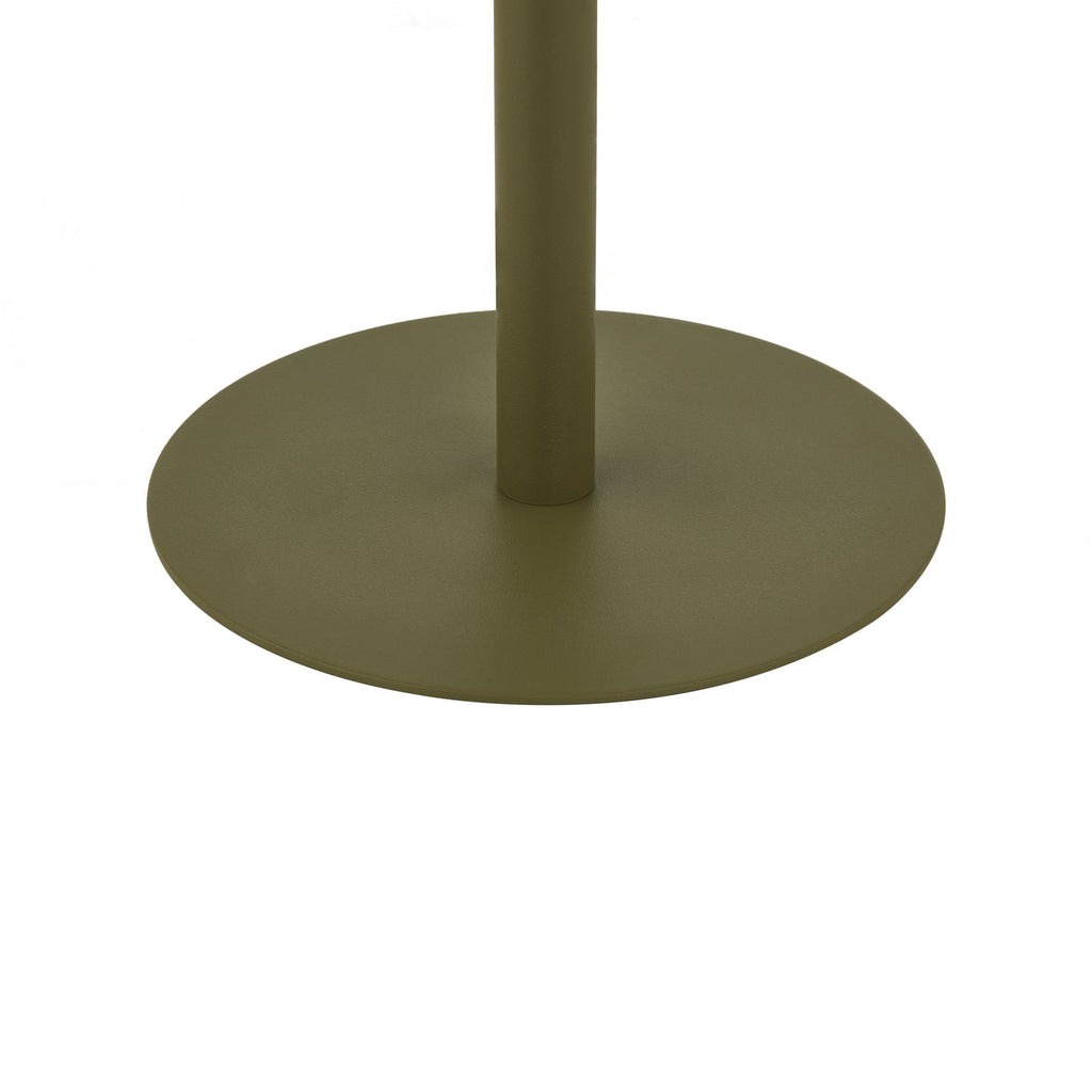 LED oppladbar bordlampe Eleia grønn metall CCT dimbar IP44 nærbilde av bryter