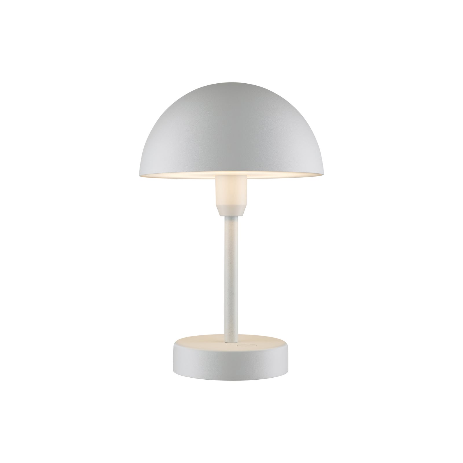 LED oppladbar bordlampe Ellen To-Go aluminium hvit med ladestasjon