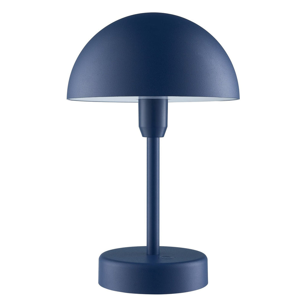 LED oppladbar bordlampe Ellen To-Go blå aluminium detalj