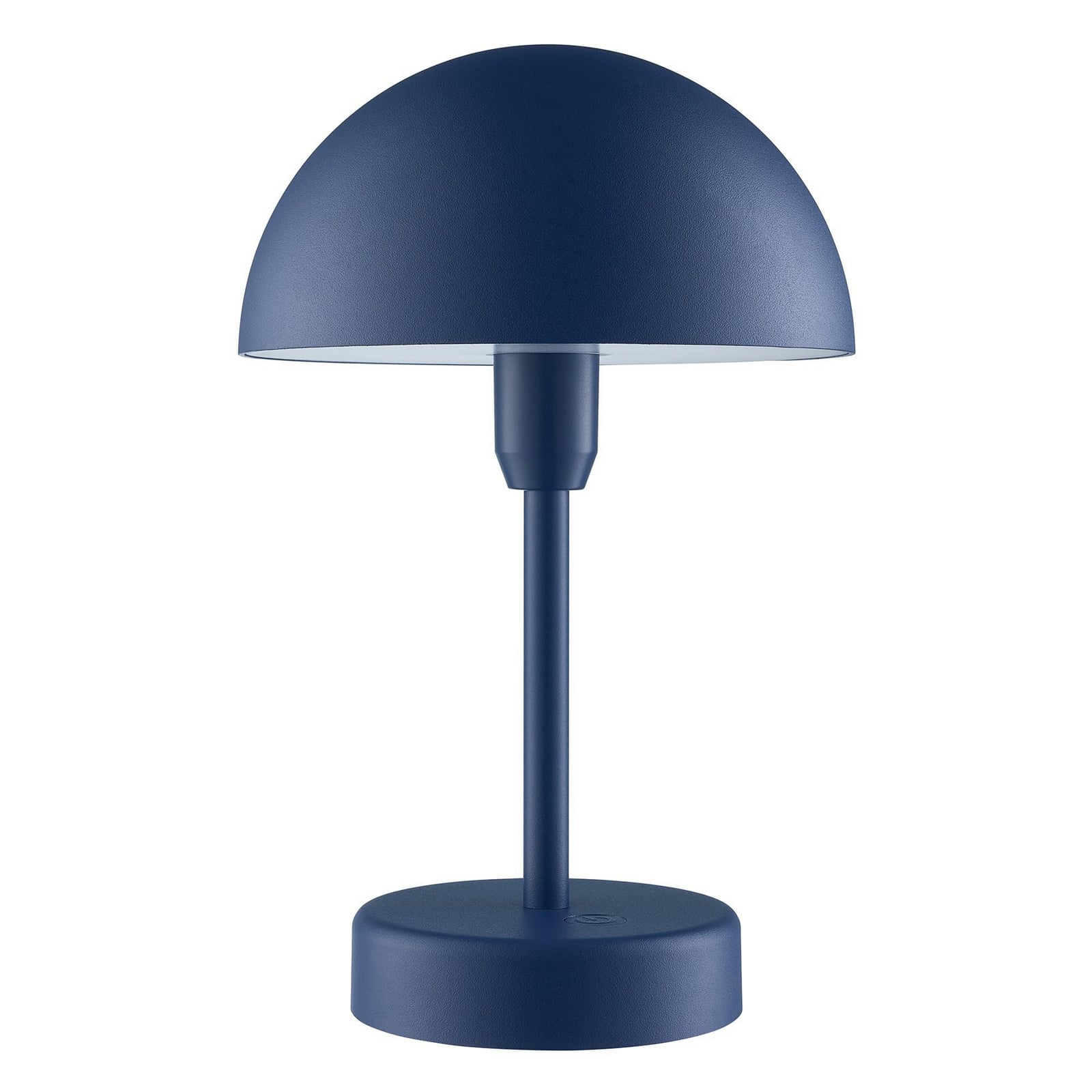LED oppladbar bordlampe Ellen To-Go blå aluminium detalj