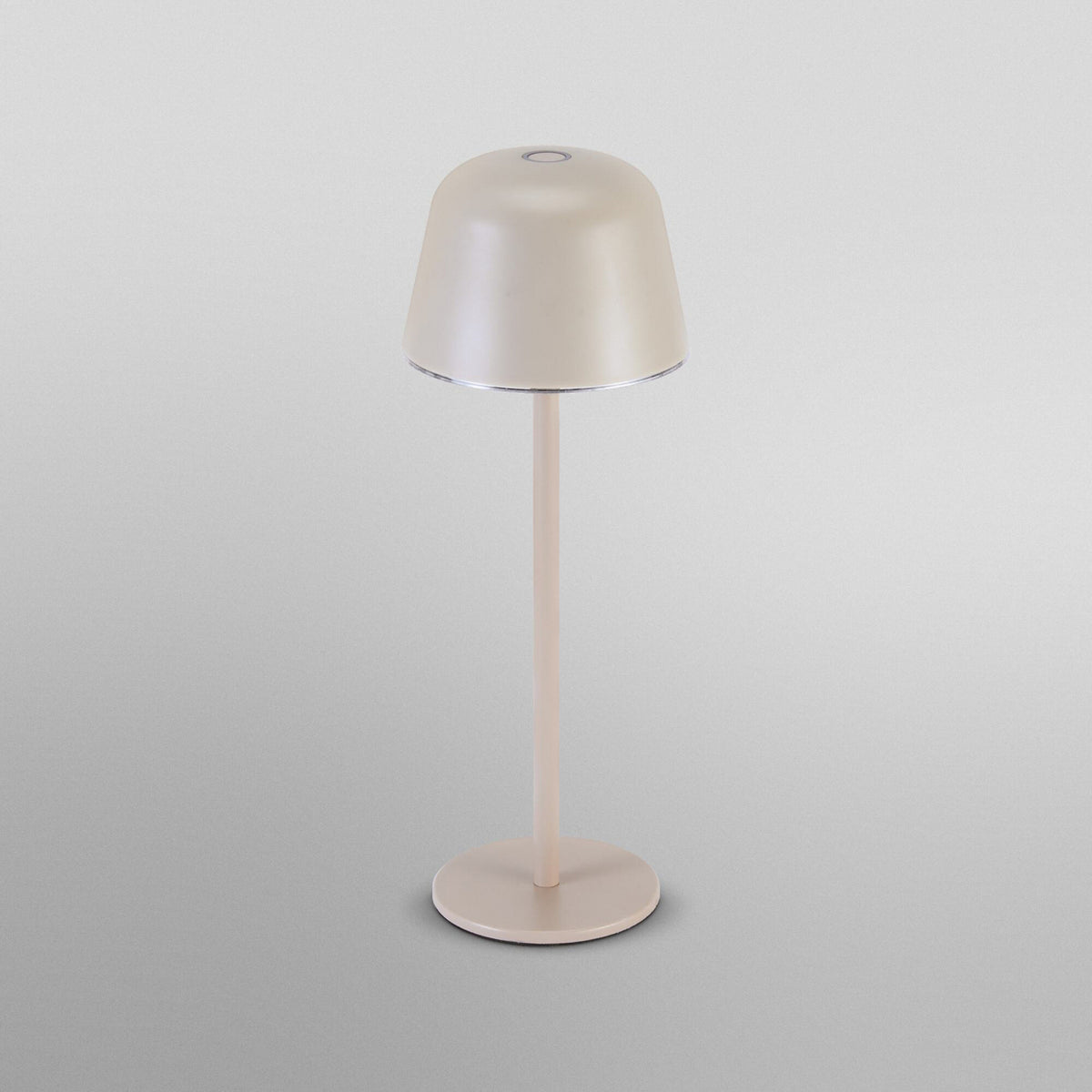 LED oppladbar bordlampe ENDURA STYLE beige CCT IP54 lyser i mørket