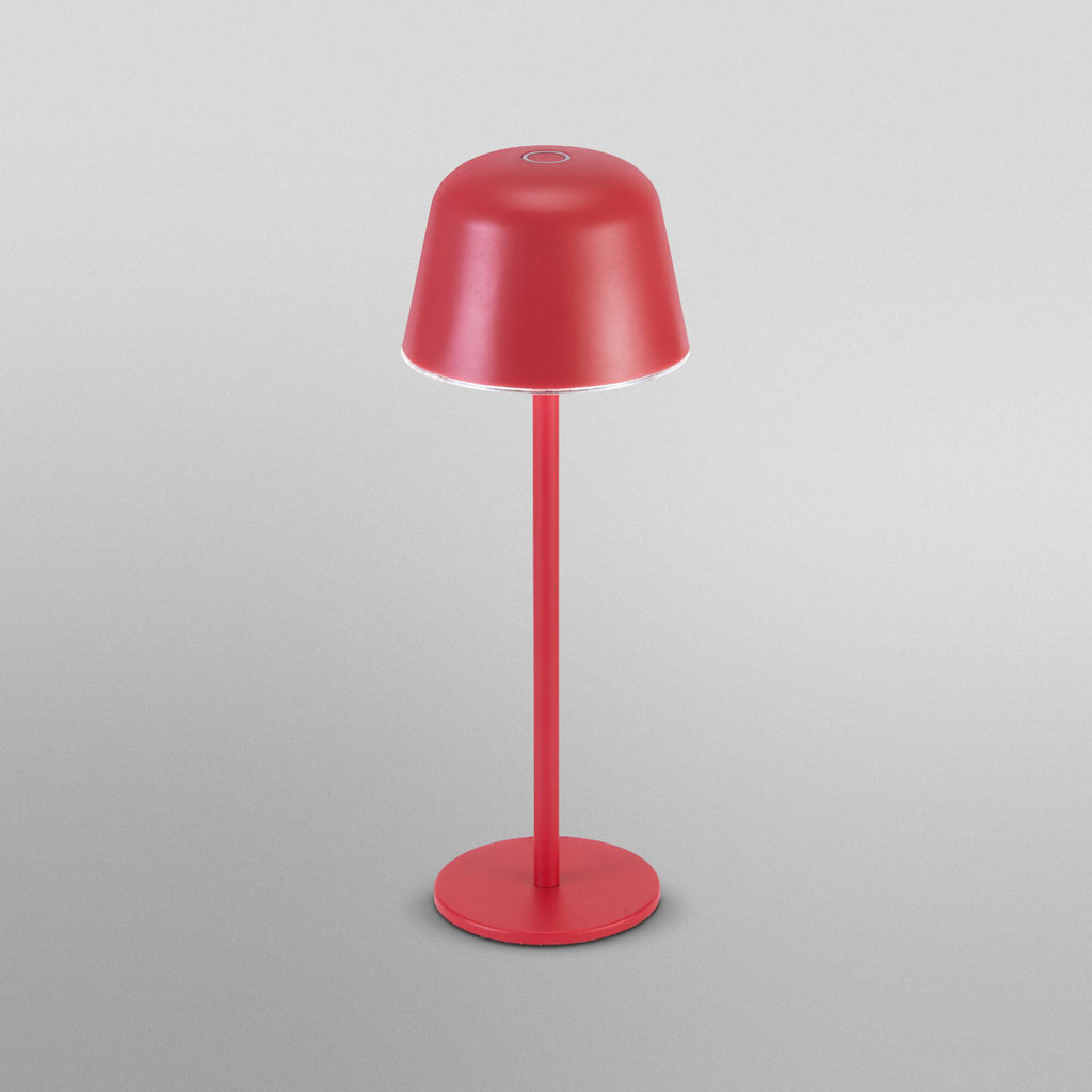 LED oppladbar bordlampe ENDURA STYLE magenta nærbilde av lampehode