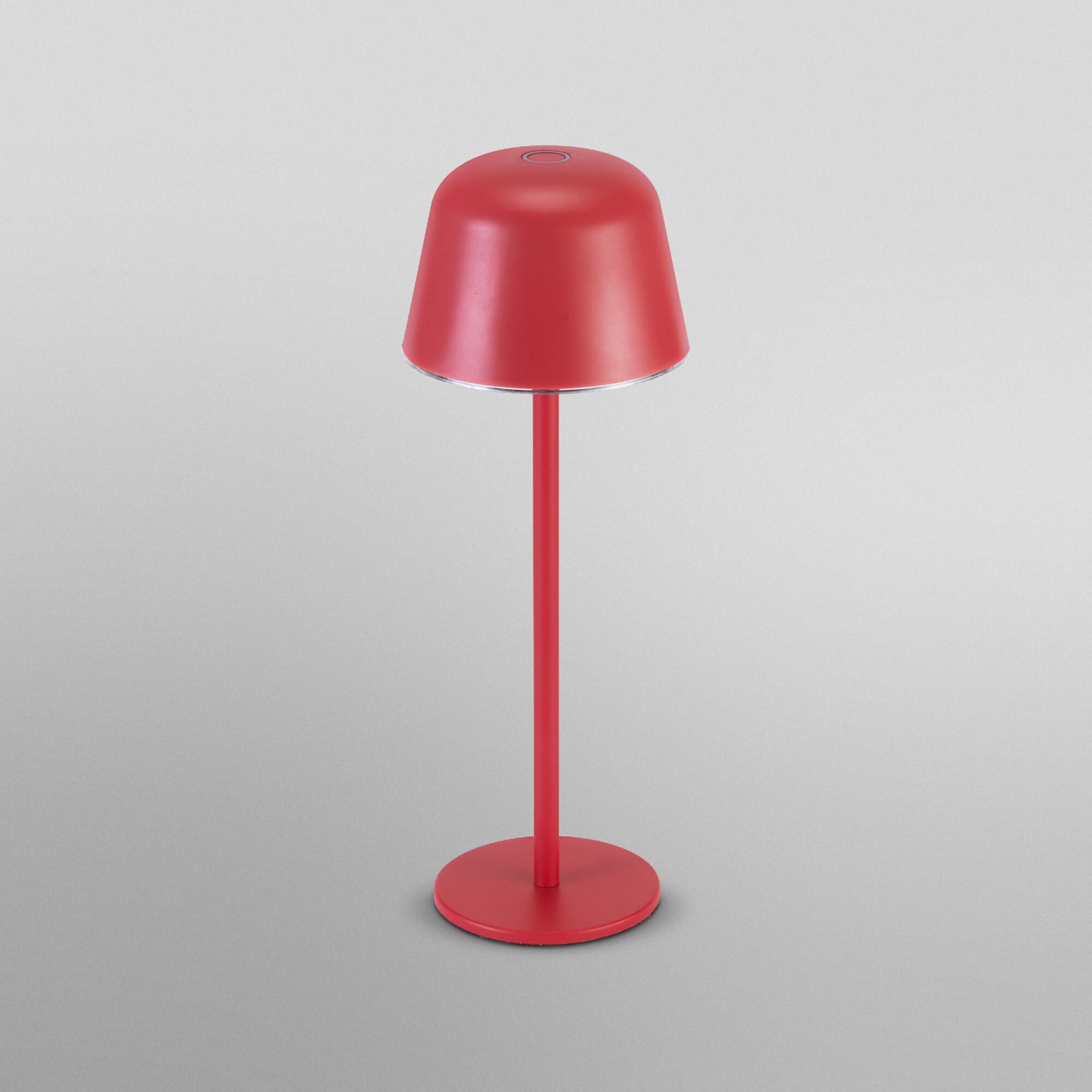 LED oppladbar bordlampe ENDURA STYLE magenta med USB-ladekabel