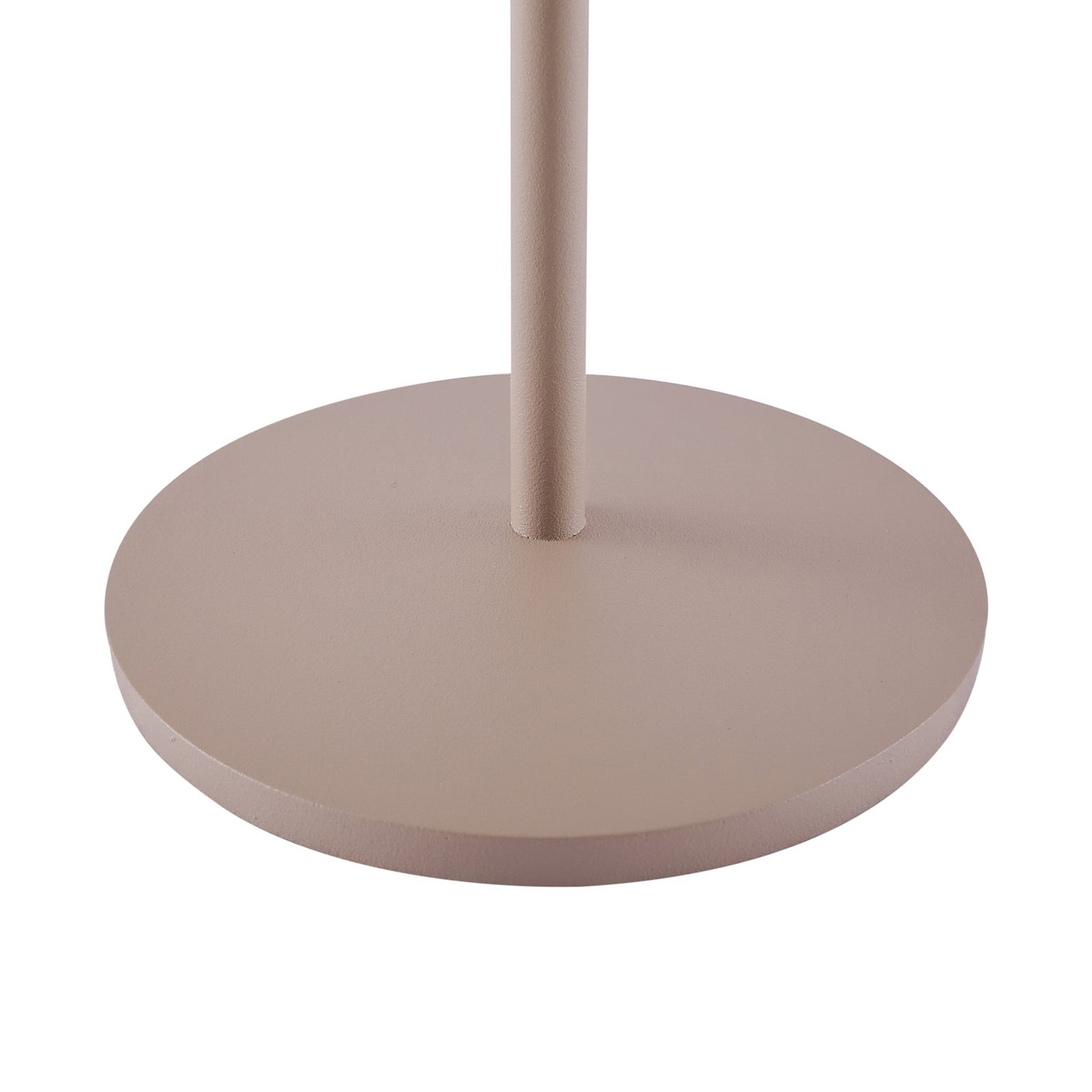 LED oppladbar bordlampe Esali dimbar beige IP65 Ø11 cm batteri