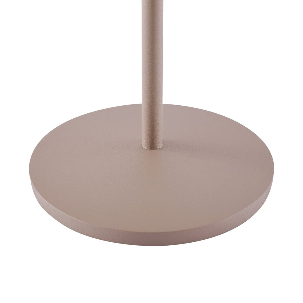 LED oppladbar bordlampe Esali dimbar beige IP65 Ø11 cm batteri