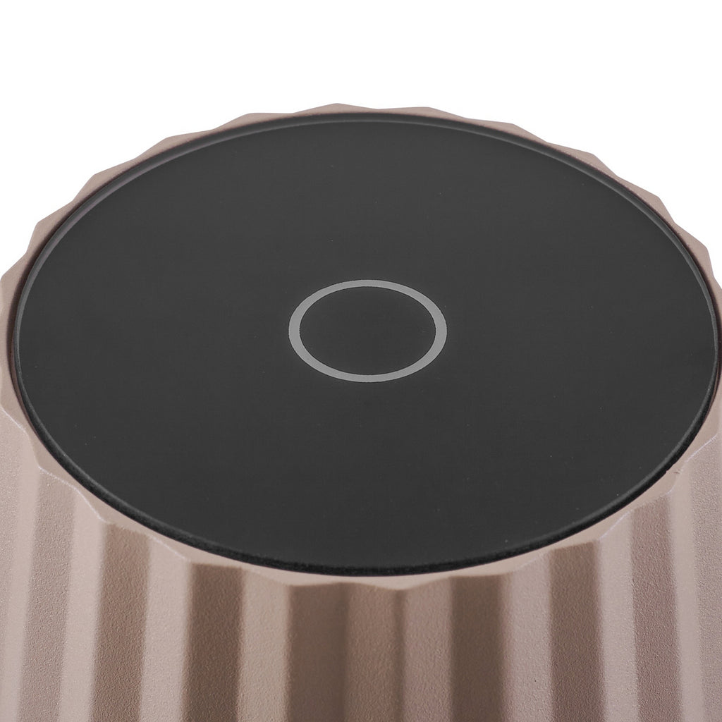 LED oppladbar bordlampe Esali dimbar beige IP65 Ø11 cm USB-C kabel