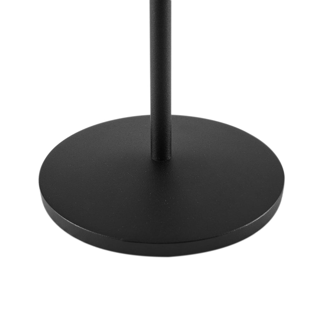 LED oppladbar bordlampe Esali dimbar svart IP65 Ø11 cm detalj av lampefot