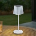 LED oppladbar bordlampe Esali hvit matt dimbar IP65 forfra