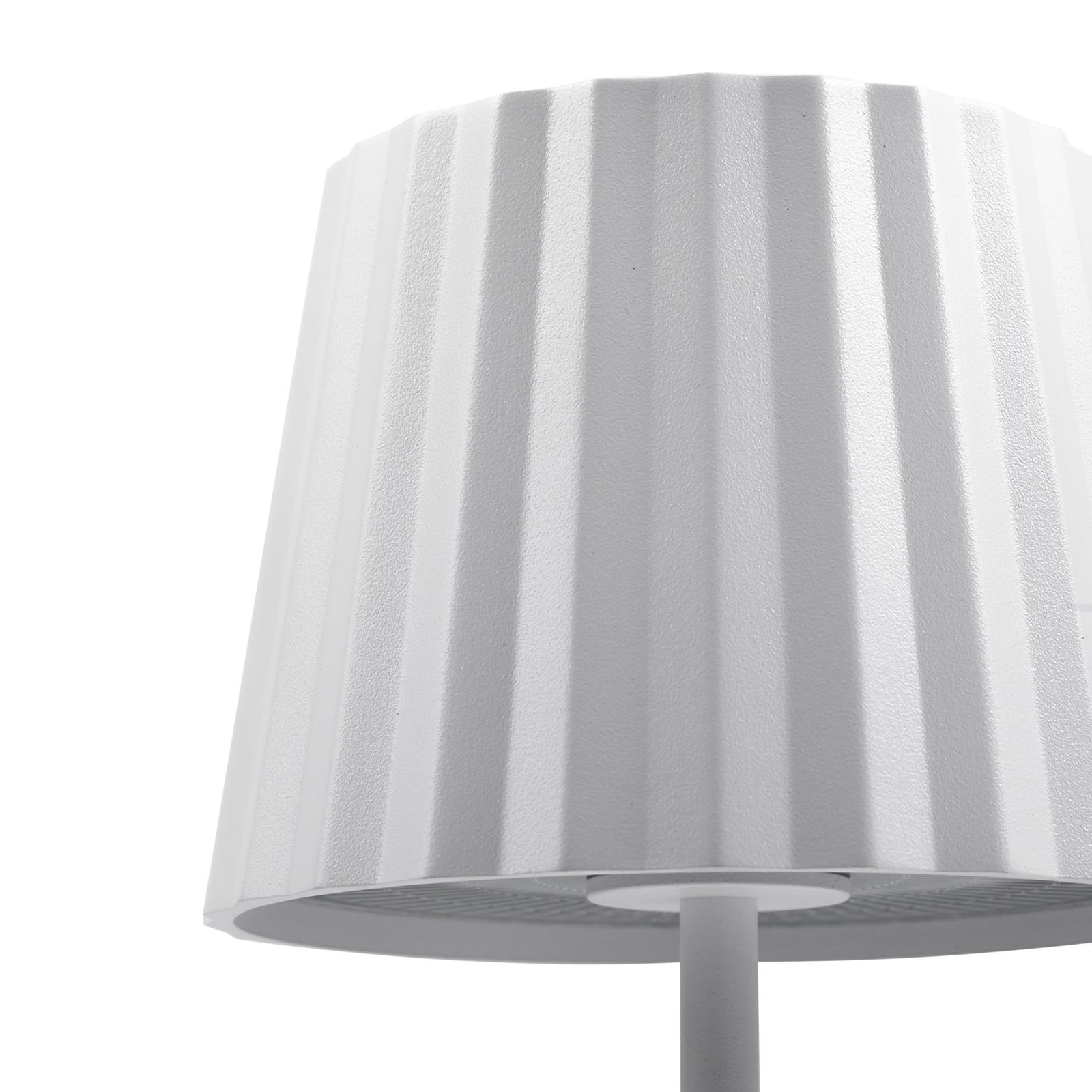 LED oppladbar bordlampe Esali hvit matt dimbar IP65 med USB-C-kabel