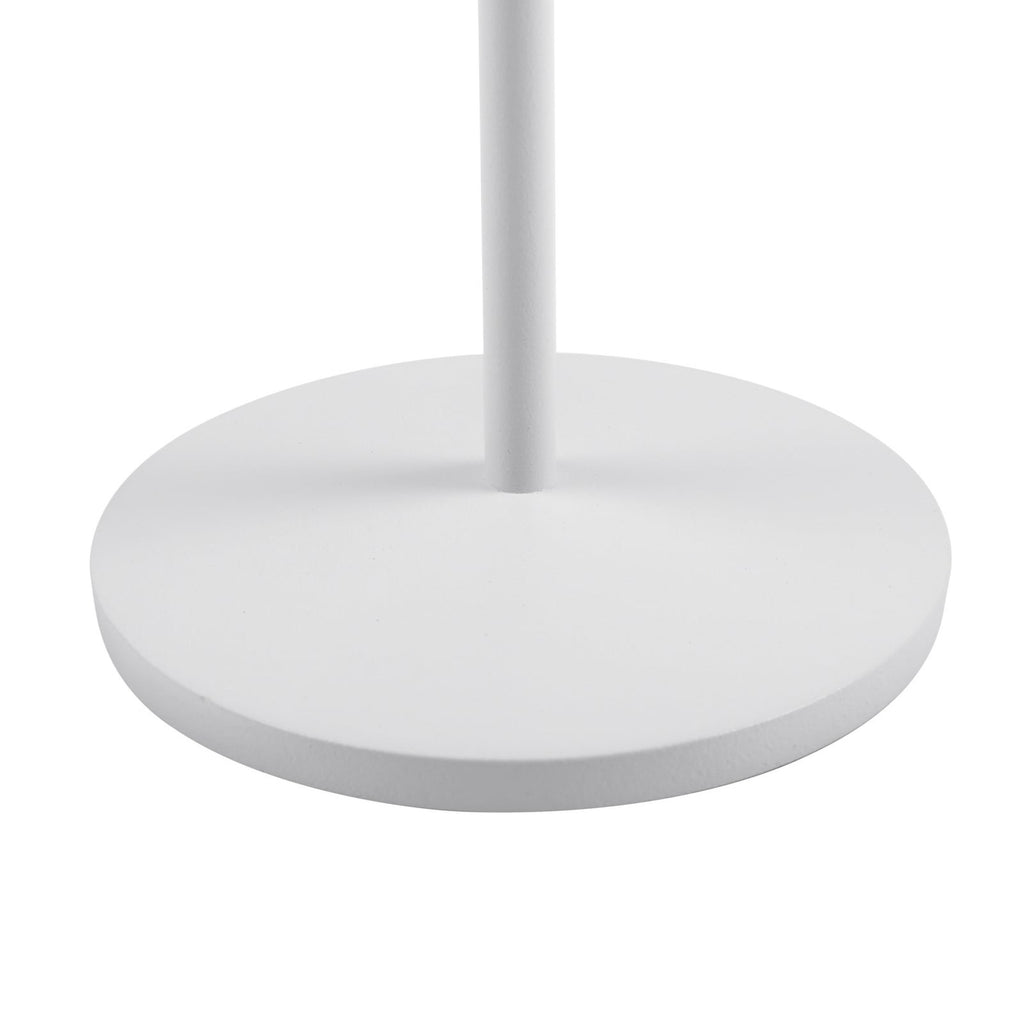 LED oppladbar bordlampe Esali hvit matt dimbar IP65 lyser opp utendørs