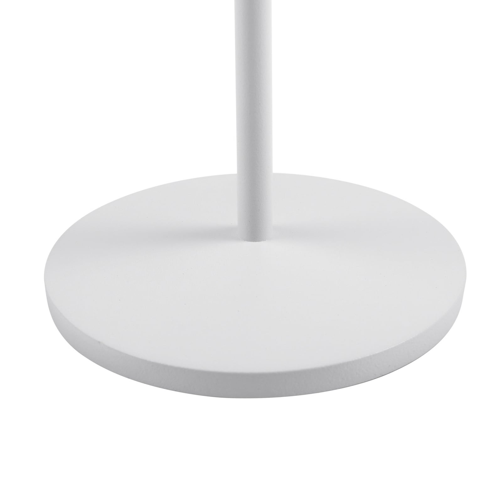 LED oppladbar bordlampe Esali hvit matt dimbar IP65 lyser opp utendørs