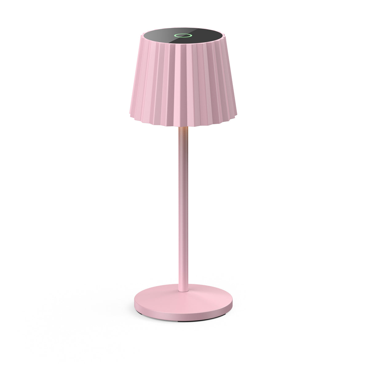 Detaljbilde av LED oppladbar bordlampe Esali rosa aluminium IP54 dimbar
