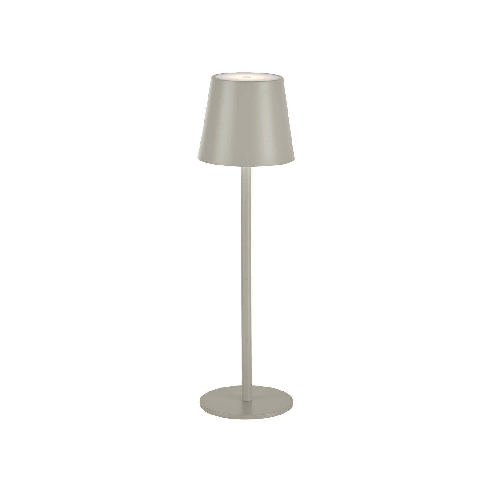 LED oppladbar bordlampe Euria dimbar detalj av touchdimmer