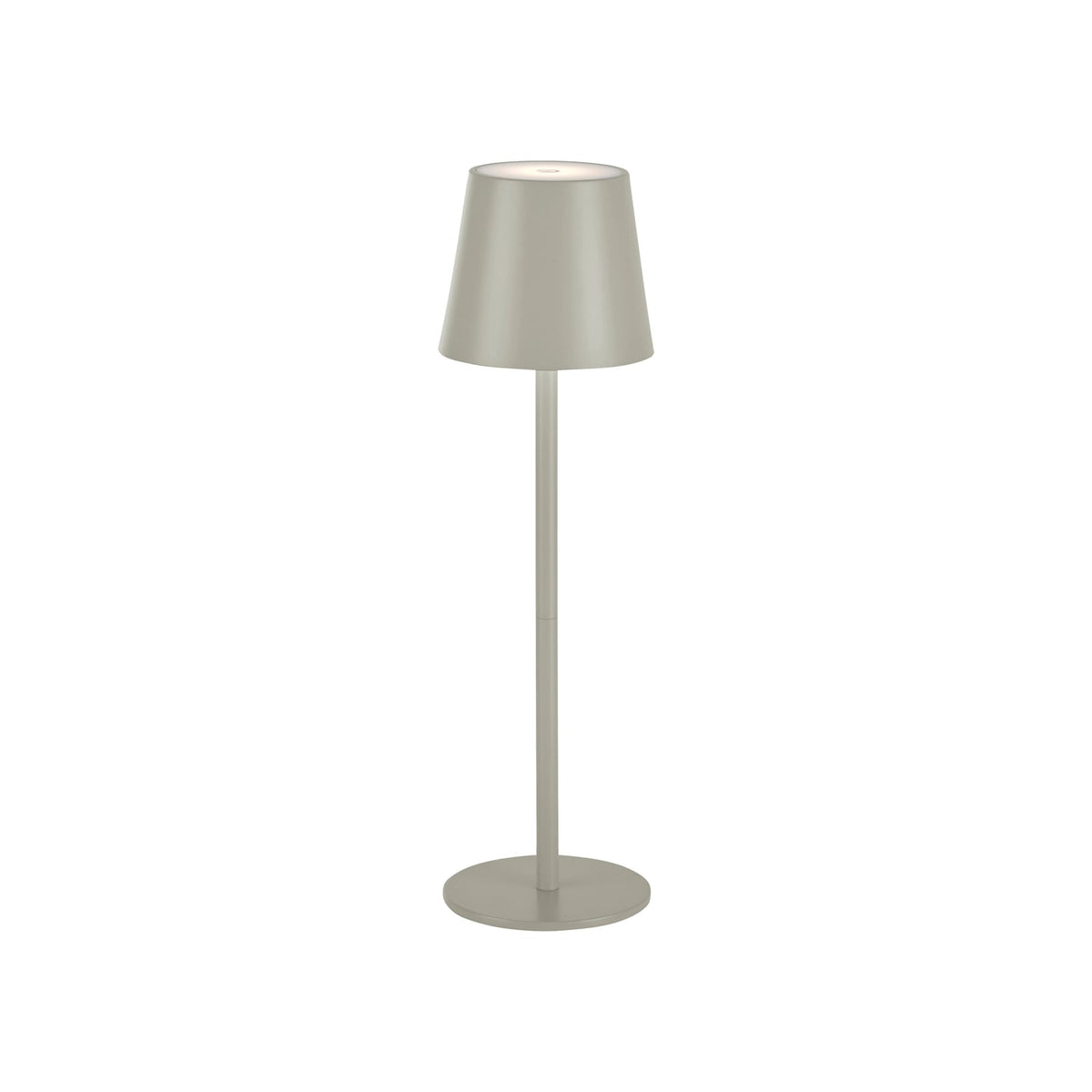 LED oppladbar bordlampe Euria dimbar detalj av touchdimmer