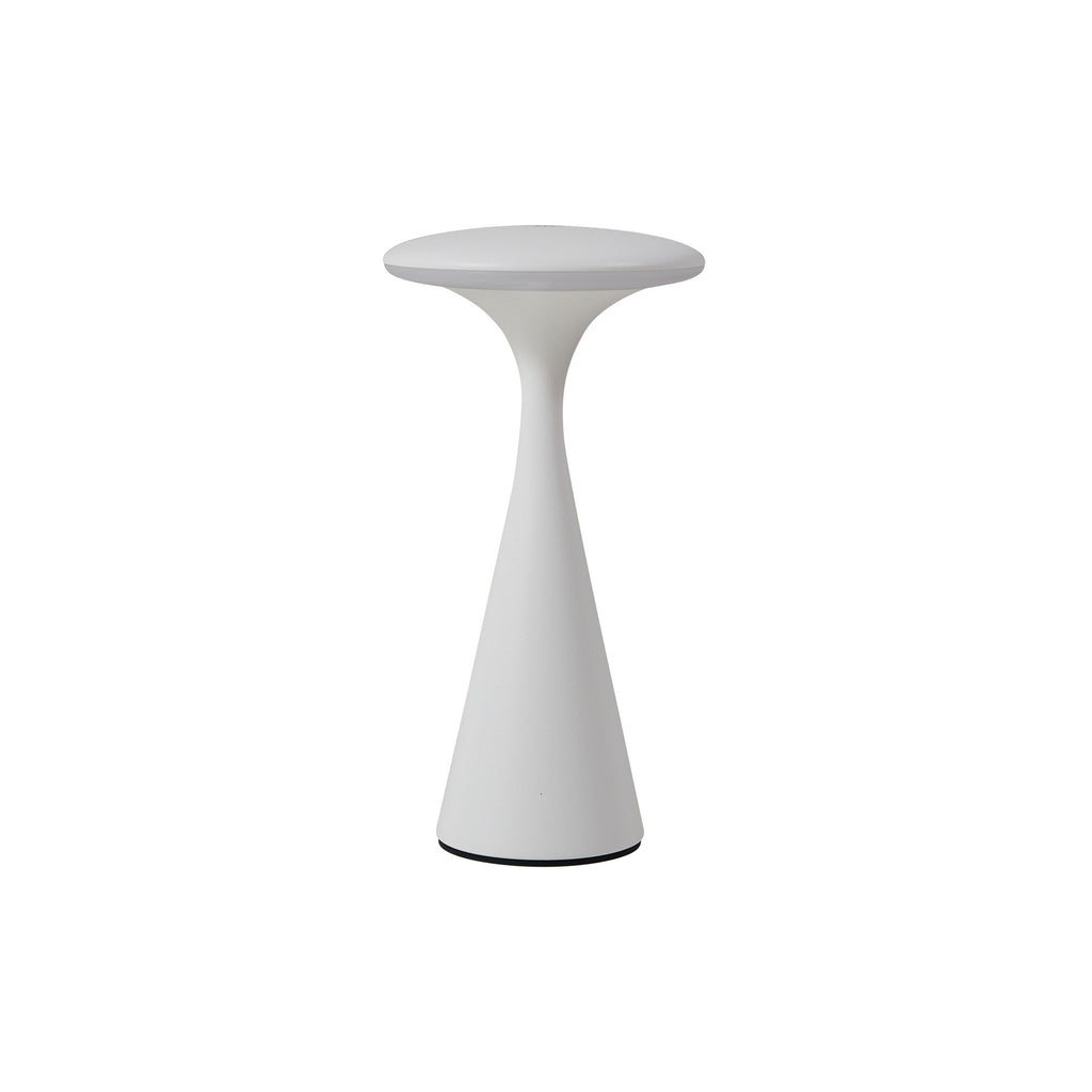 LED oppladbar bordlampe Evelen hvit IP54 CCT dimbar montert utendørs