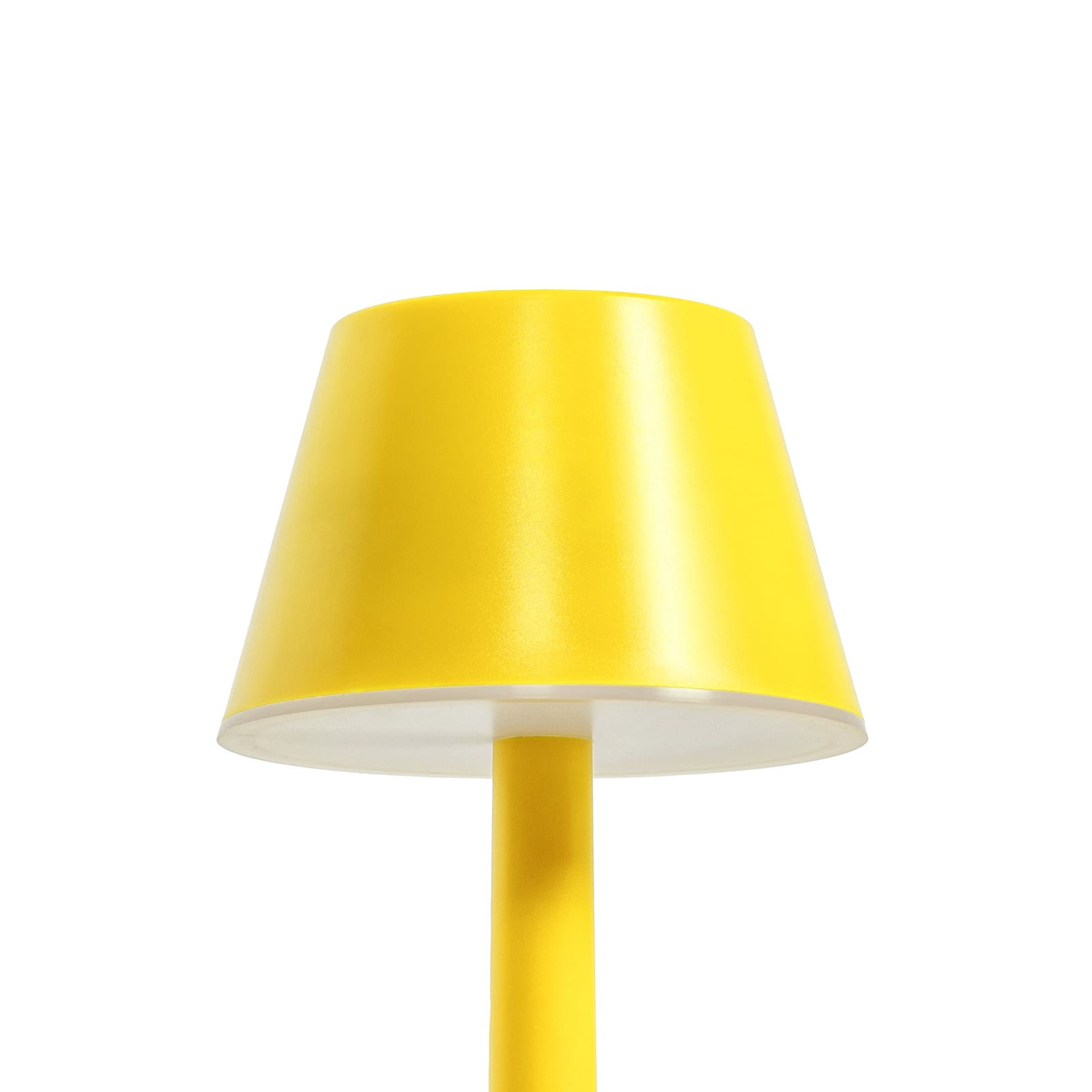 LED oppladbar bordlampe Gaja gul RGBW dimbar IP44 med USB-C-kabel