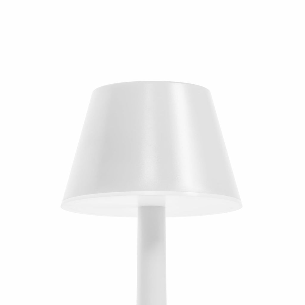 LED oppladbar bordlampe Gaja hvit RGBW dimbar IP44 lys i mørket