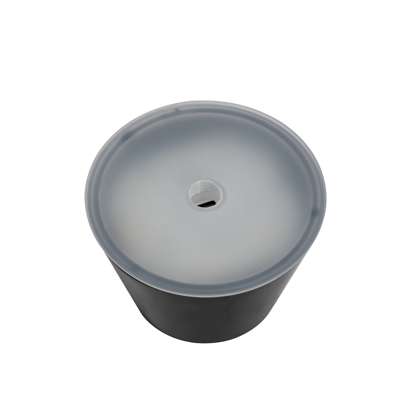Oversikt av LED oppladbar bordlampe Gaja svart RGBW dimbar IP44