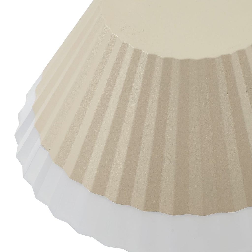 LED oppladbar bordlampe Ilvi beige aluminium Ø17,5 cm CCT IP54 - Lindby