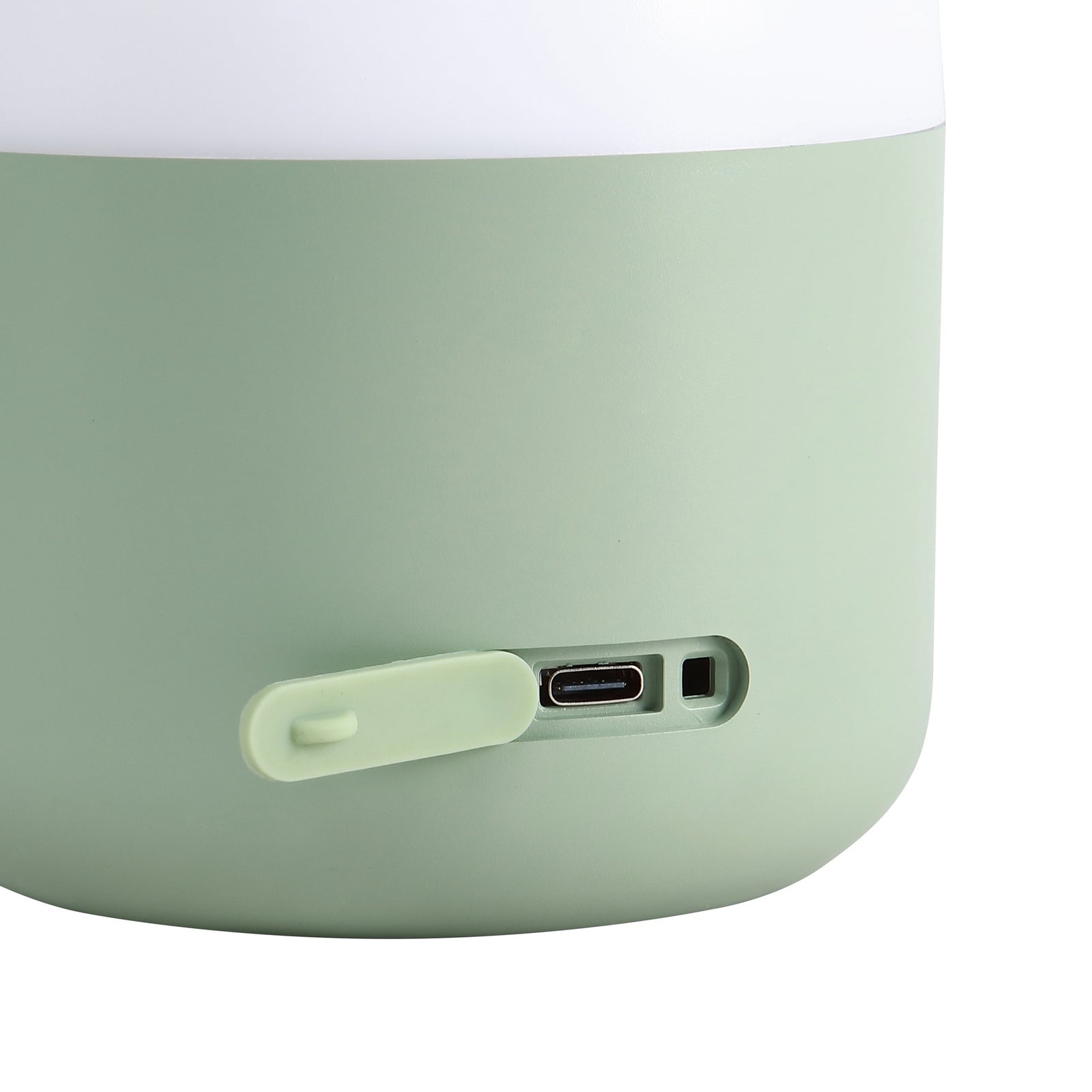 LED oppladbar bordlampe Isaline grønn dimbar IP44 H24 cm batteriindikator
