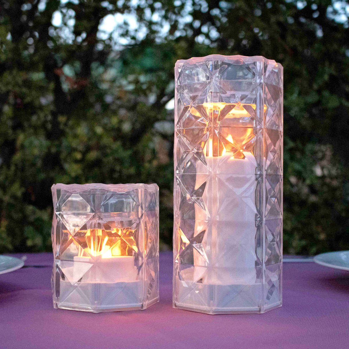 LED oppladbar bordlampe Jack Lux dimbar bakside
