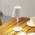 LED oppladbar bordlampe Janea CROSS dimbar hvit IP54 forfra
