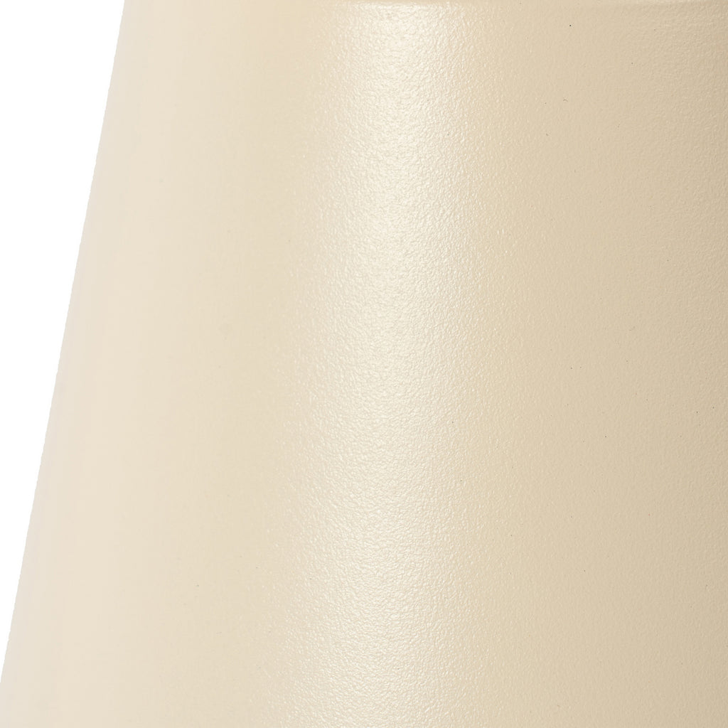 LED oppladbar bordlampe Janea Cube beige metall dimbar IP54 touchdimmer