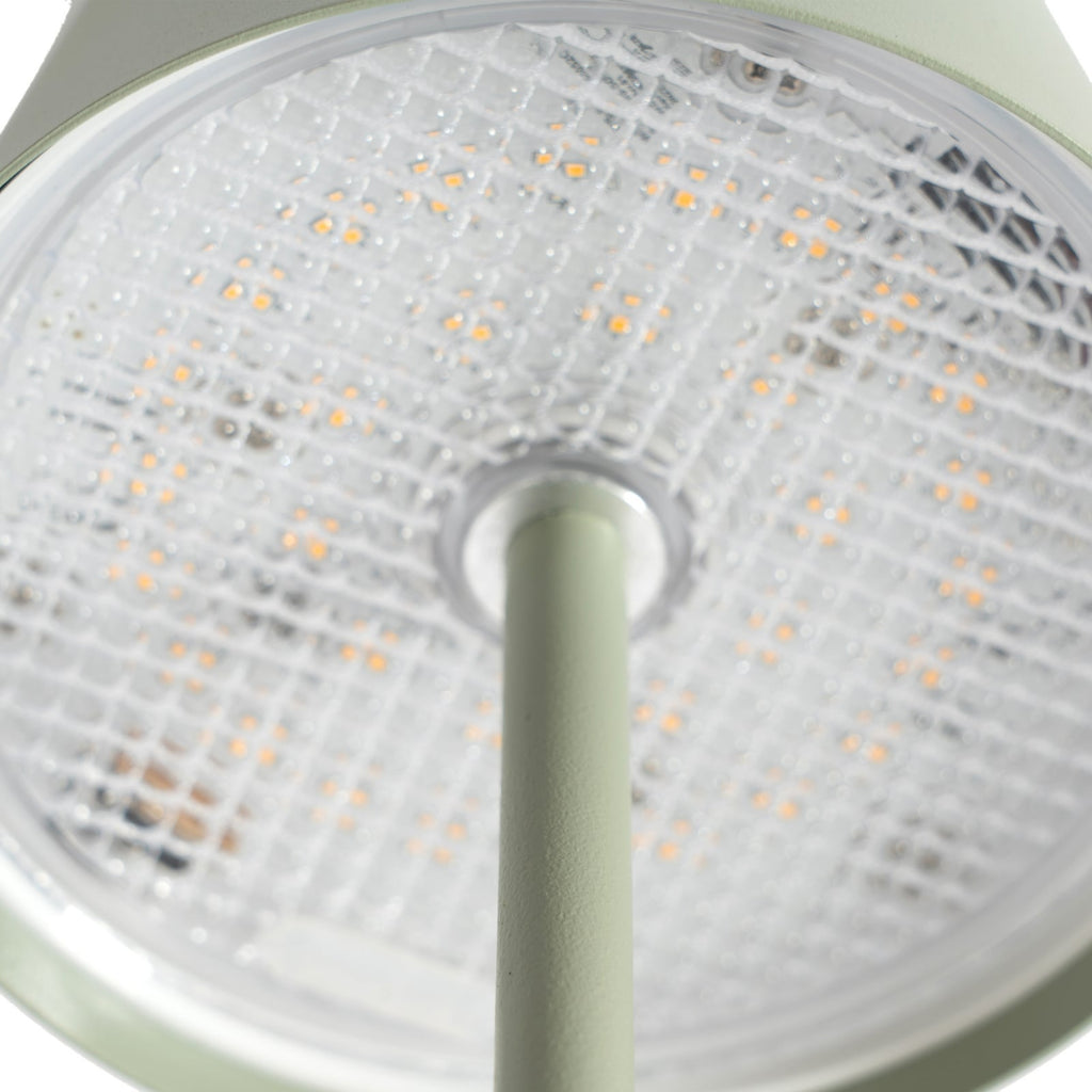 LED oppladbar bordlampe Janea CUBE grønn metall IP54 pakket i eske
