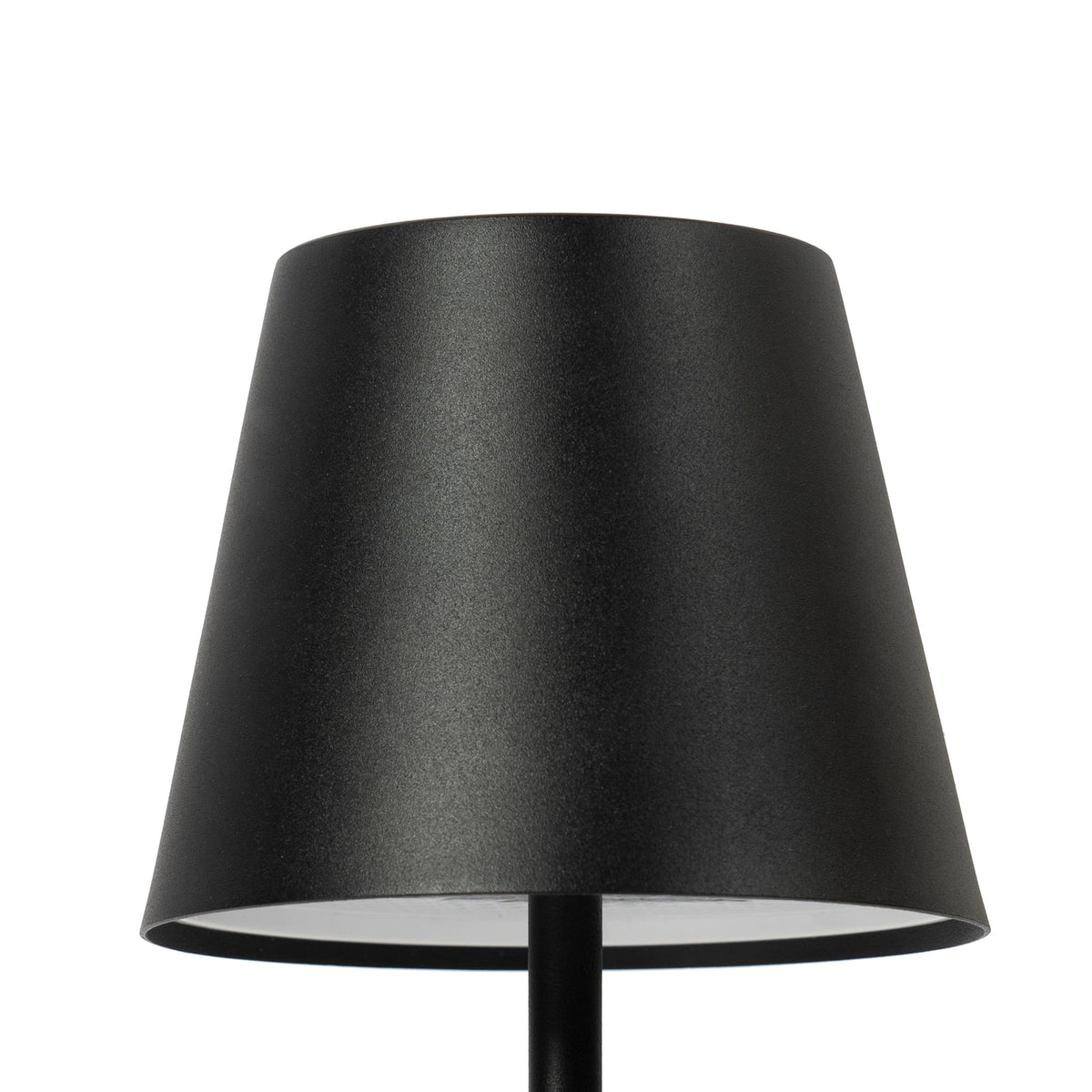 LED oppladbar bordlampe Janea CUBE svart metall touchdimmer