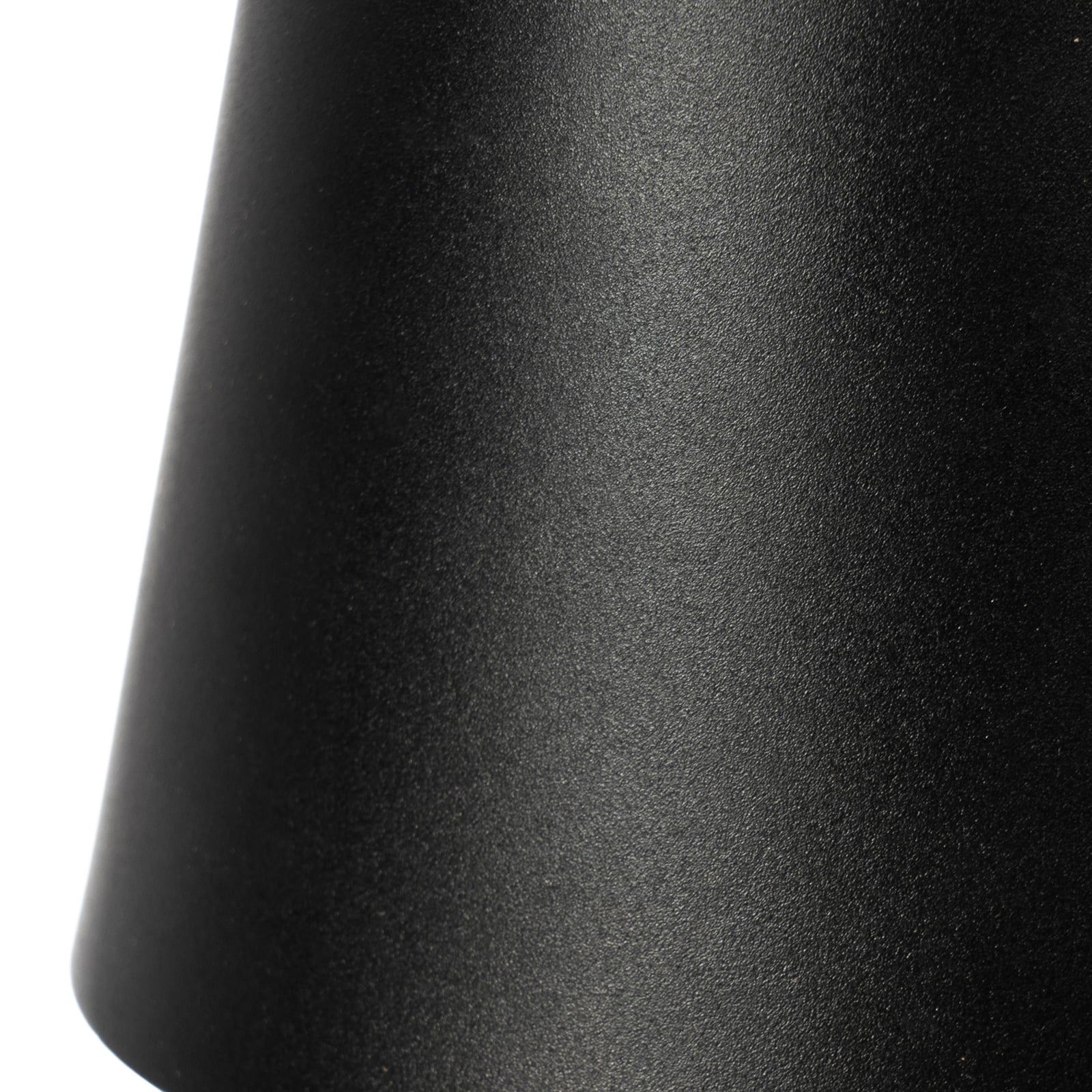 LED oppladbar bordlampe Janea CUBE svart metall USB-C lading