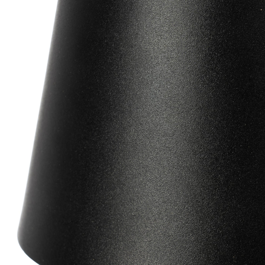 LED oppladbar bordlampe Janea CUBE svart metall USB-C lading