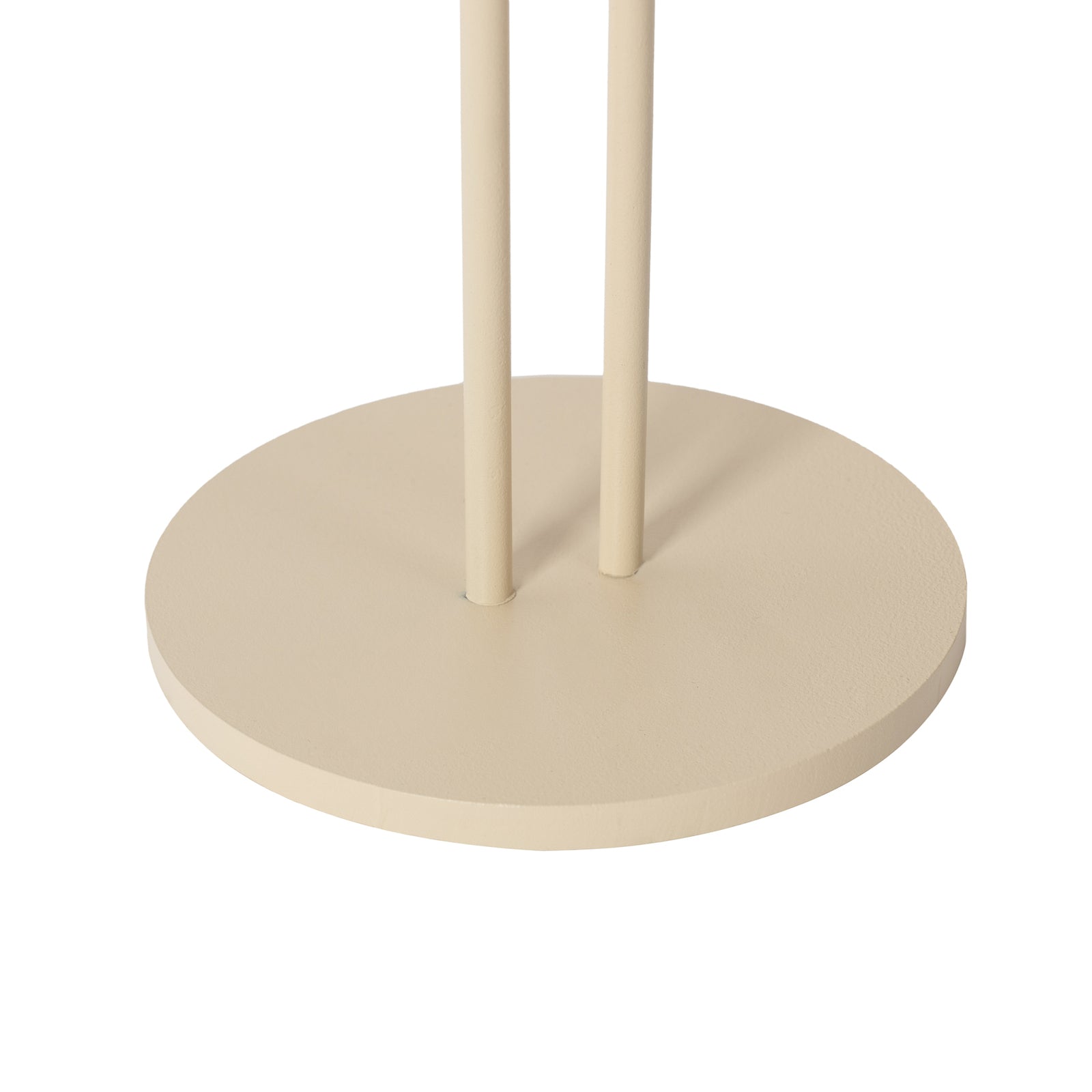 LED oppladbar bordlampe Janea TWIN beige metall sideprofil