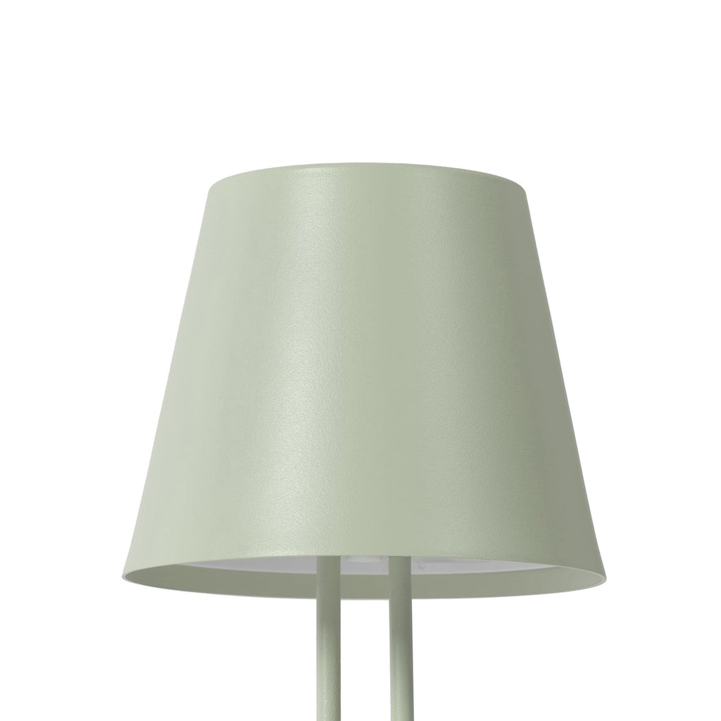 LED oppladbar bordlampe Janea TWIN dimbar grønn IP54 med USB-C ladekabel