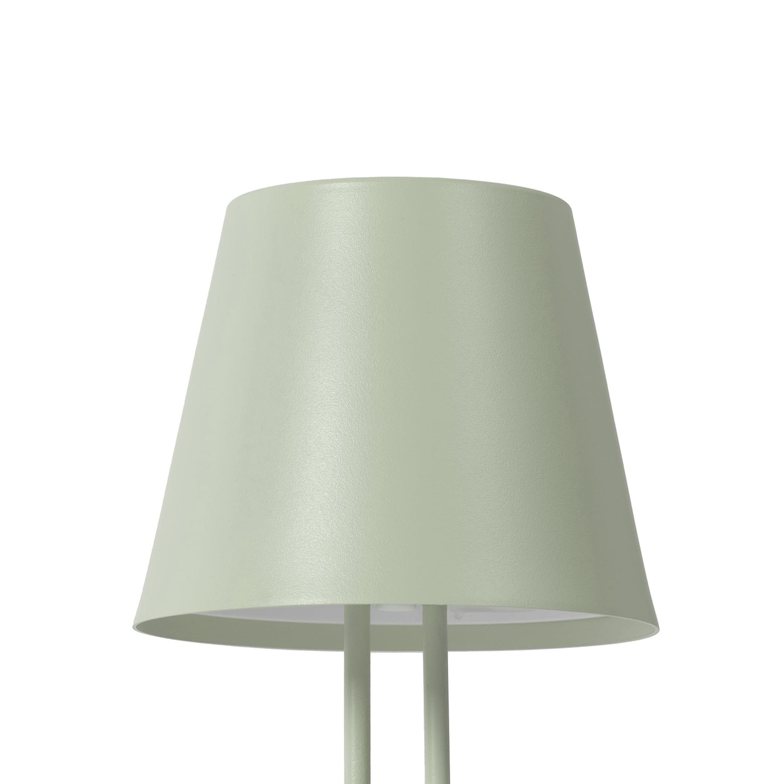 LED oppladbar bordlampe Janea TWIN dimbar grønn IP54 med USB-C ladekabel