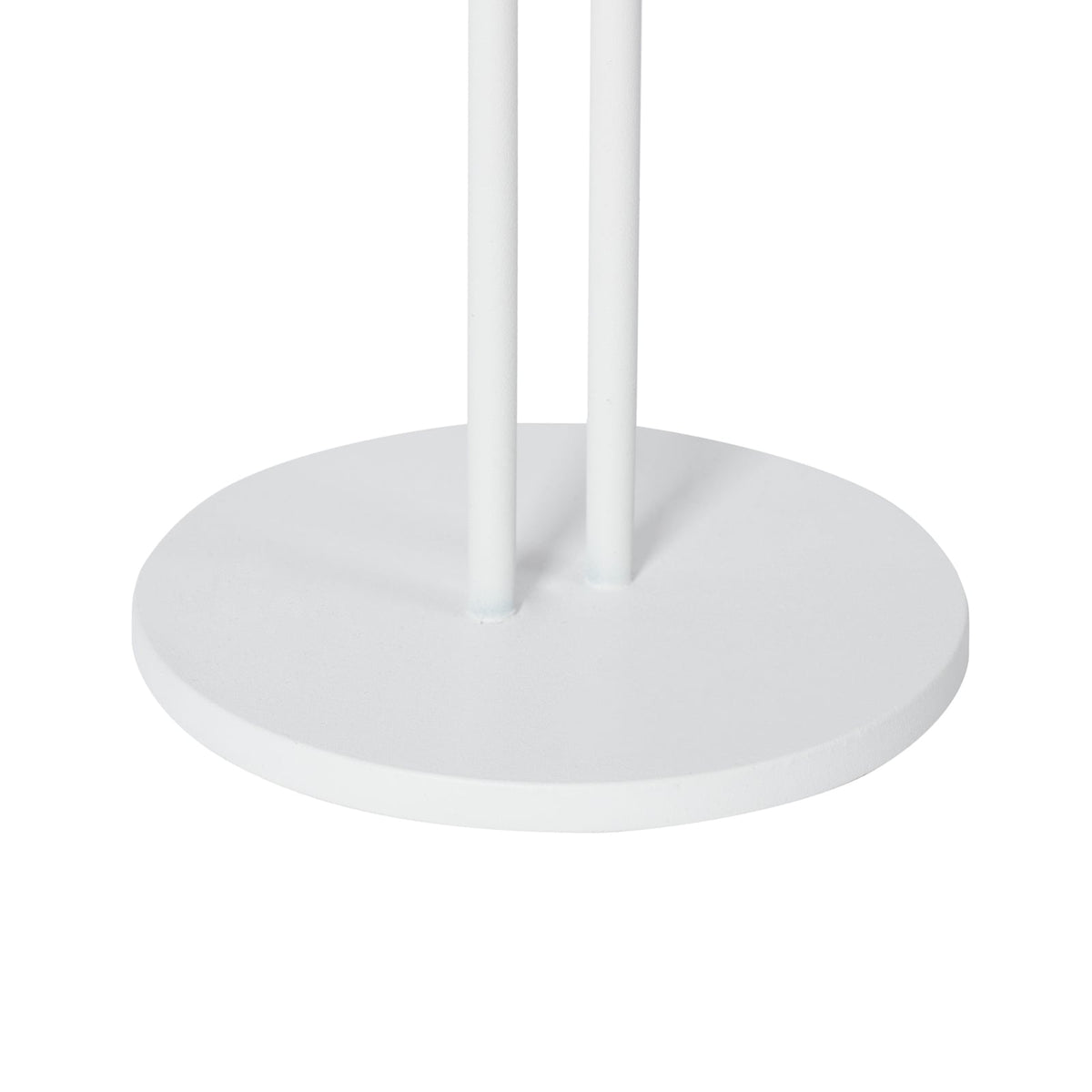 LED oppladbar bordlampe Janea TWIN hvit metall på bord