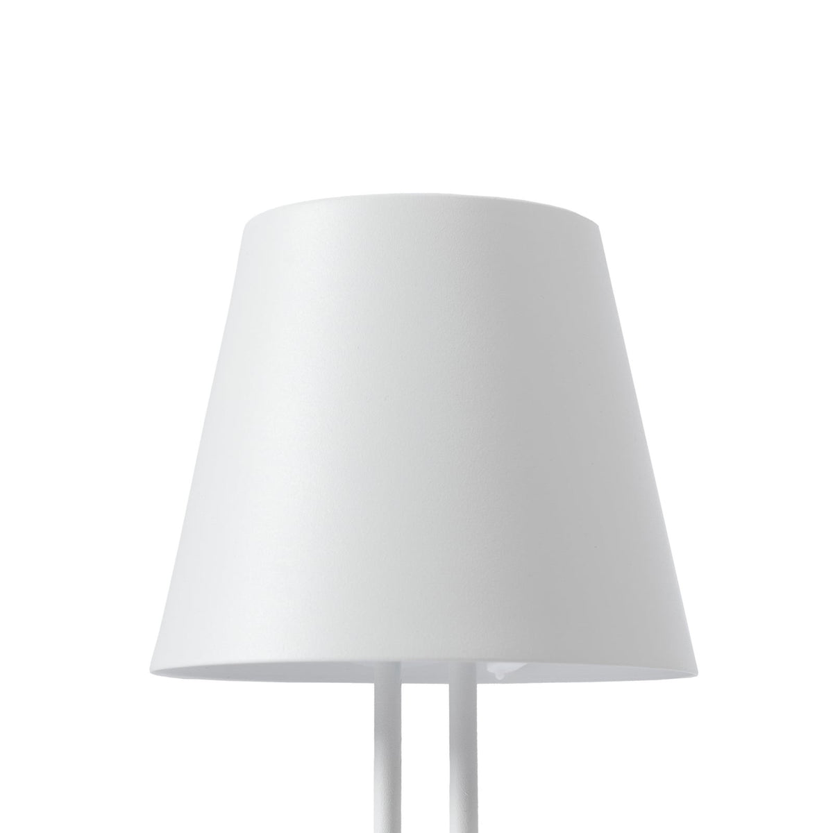 LED oppladbar bordlampe Janea TWIN hvit metall med USB-C ladekabel