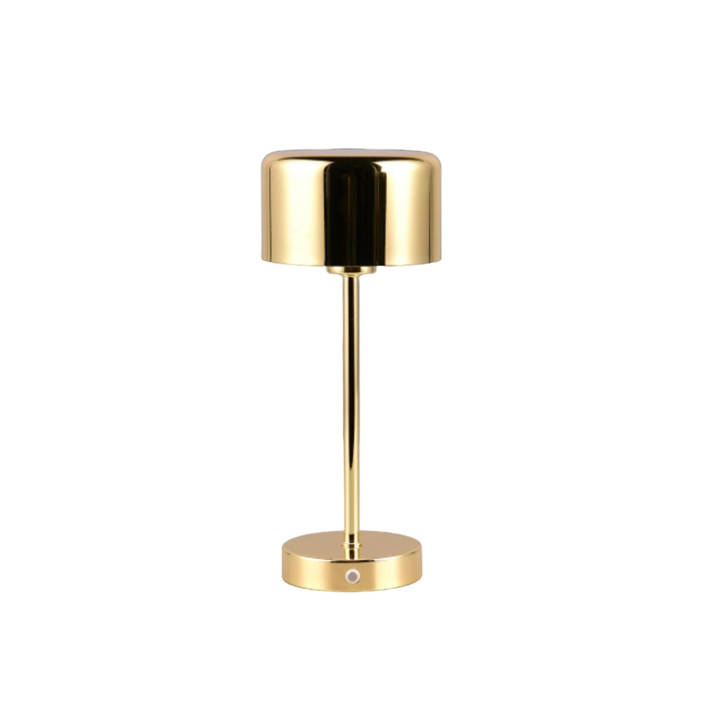 LED oppladbar bordlampe Jeff messing dimbar 30 cm bakside