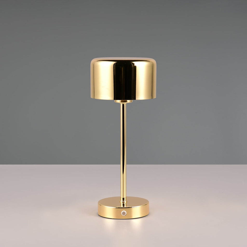 Detaljbilde av LED oppladbar bordlampe Jeff messing dimbar 30 cm