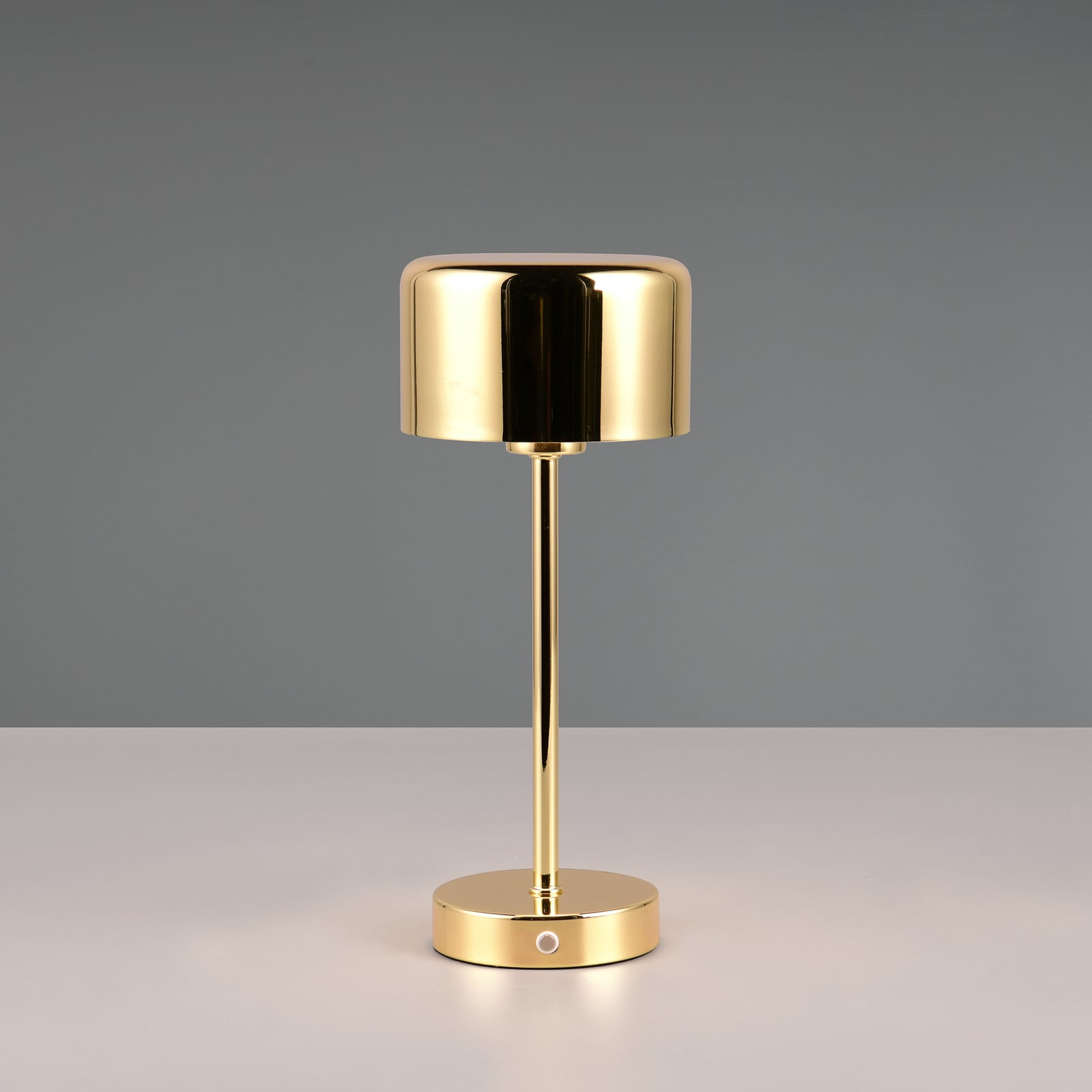 Detaljbilde av LED oppladbar bordlampe Jeff messing dimbar 30 cm