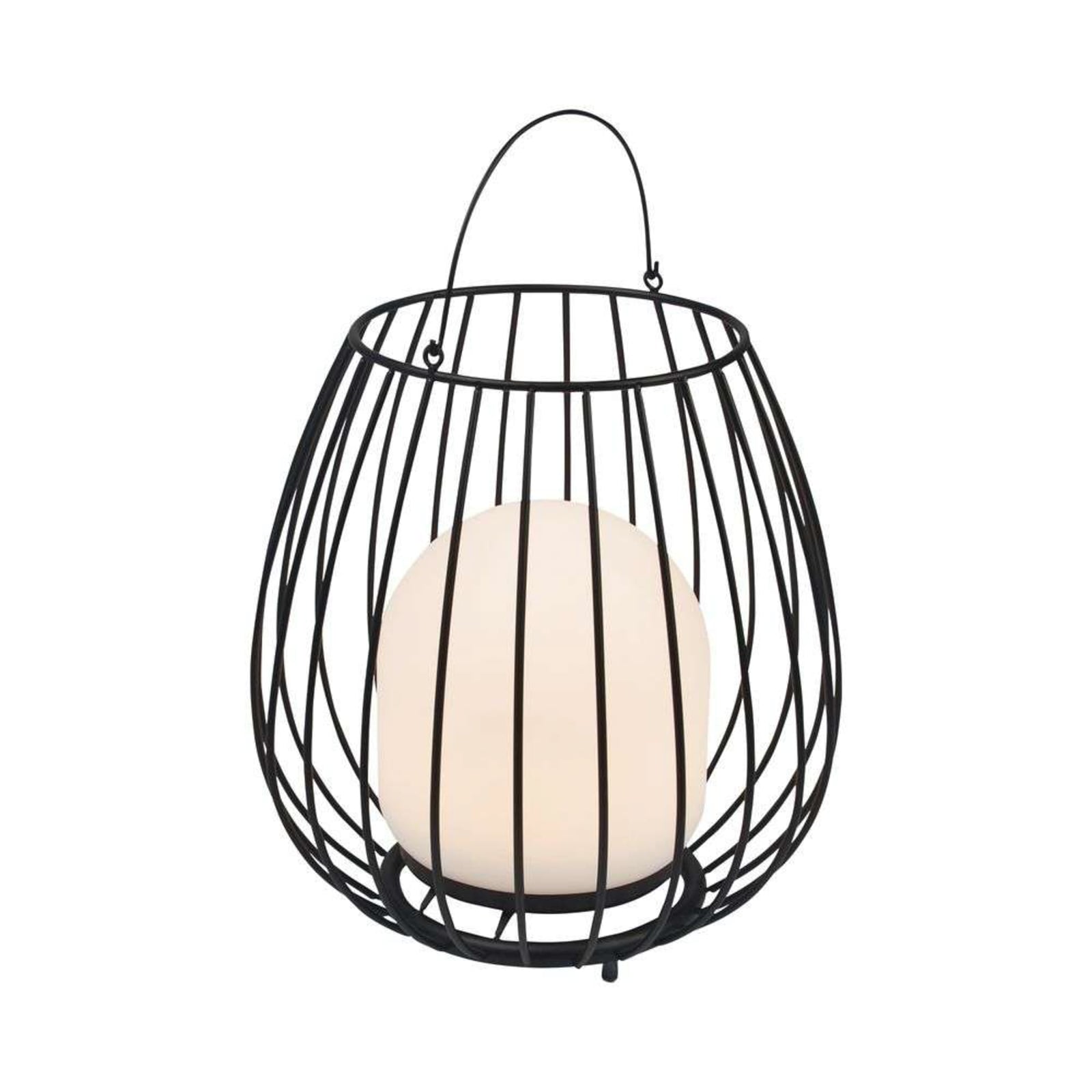 LED oppladbar bordlampe Jim To-Go svart montert ute