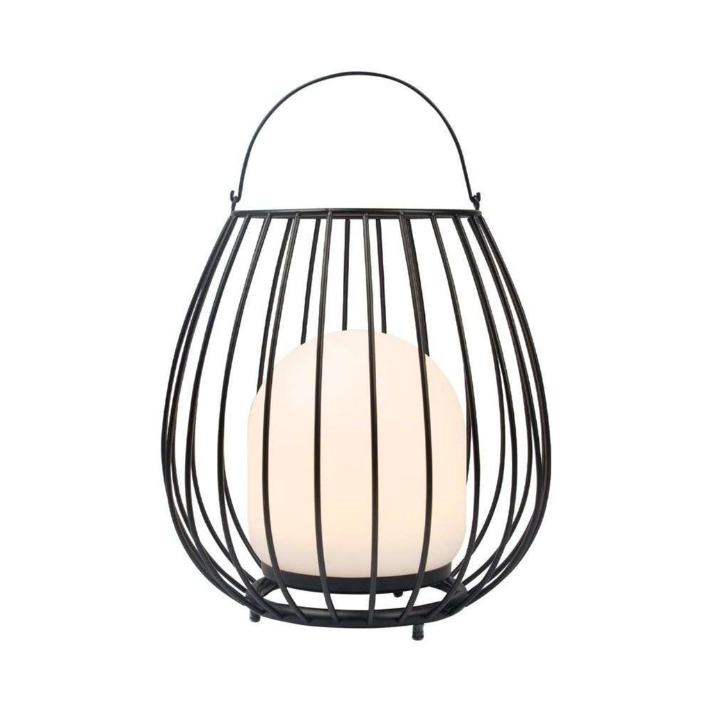 Nærbilde av materialer på LED oppladbar bordlampe Jim To-Go svart