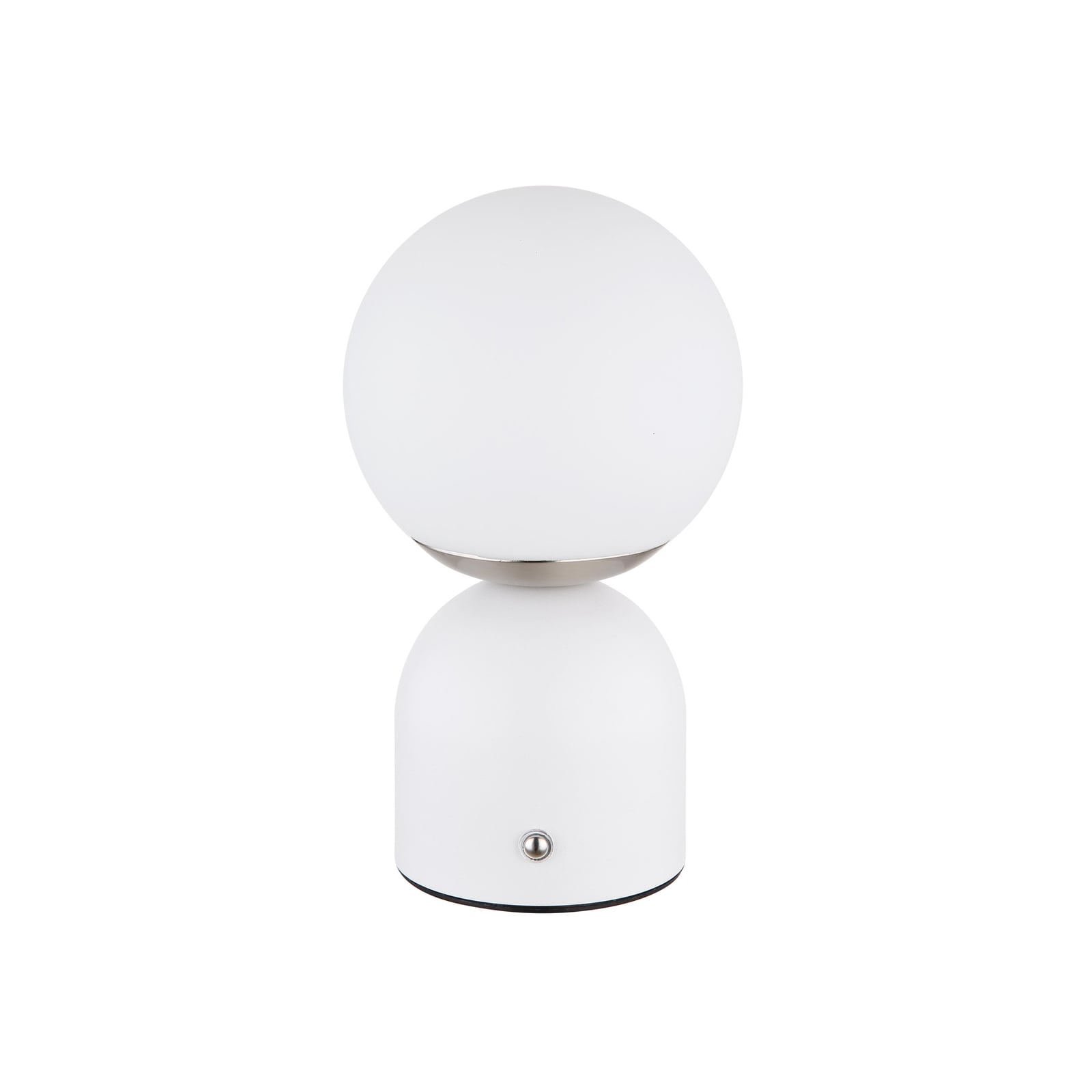 LED oppladbar bordlampe Julsy hvit detalj av touchdimmer