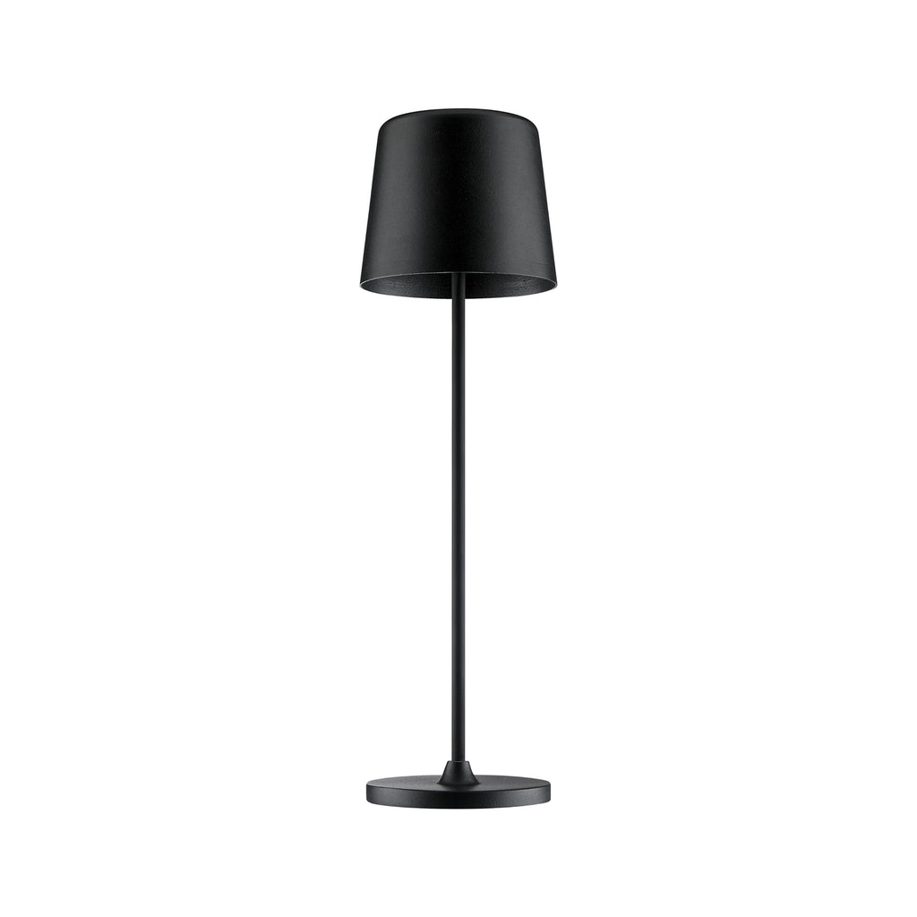 LED oppladbar bordlampe Kaami dimbar matt svart IP44 detalj